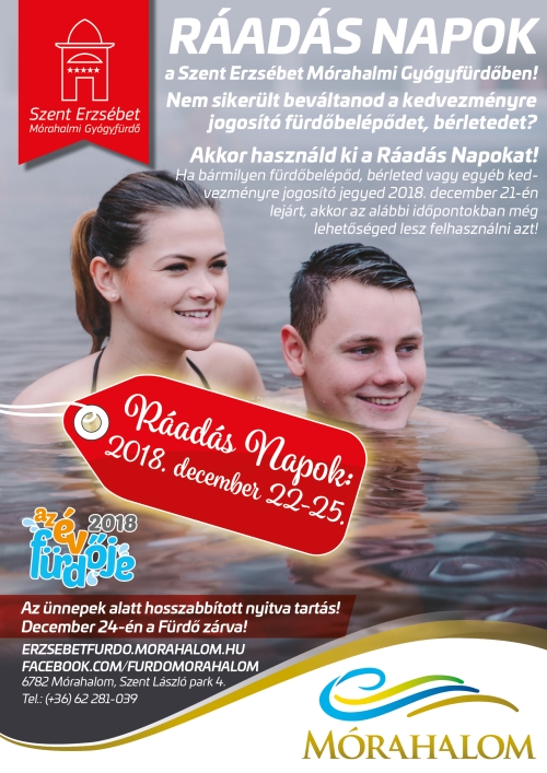 Ráadás napok 2018 december